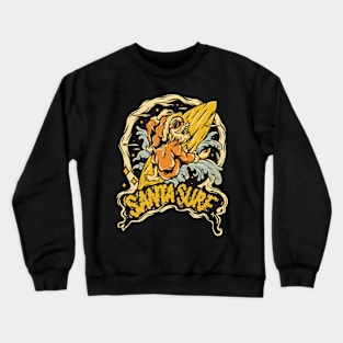 Santa Surf Crewneck Sweatshirt